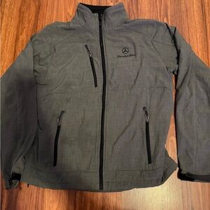 Mercedes Benz Men’s Full Zip Jacket M  Jet Gray